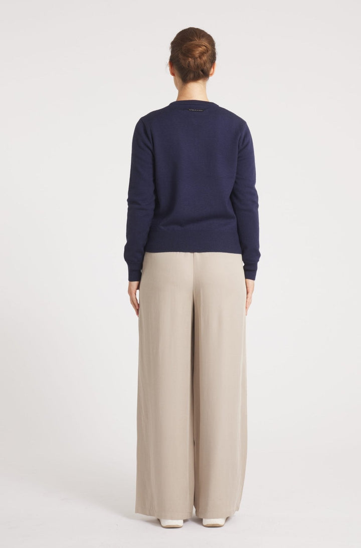 The Duchess | Down / Wool Jacket | Navy - Cotes of London