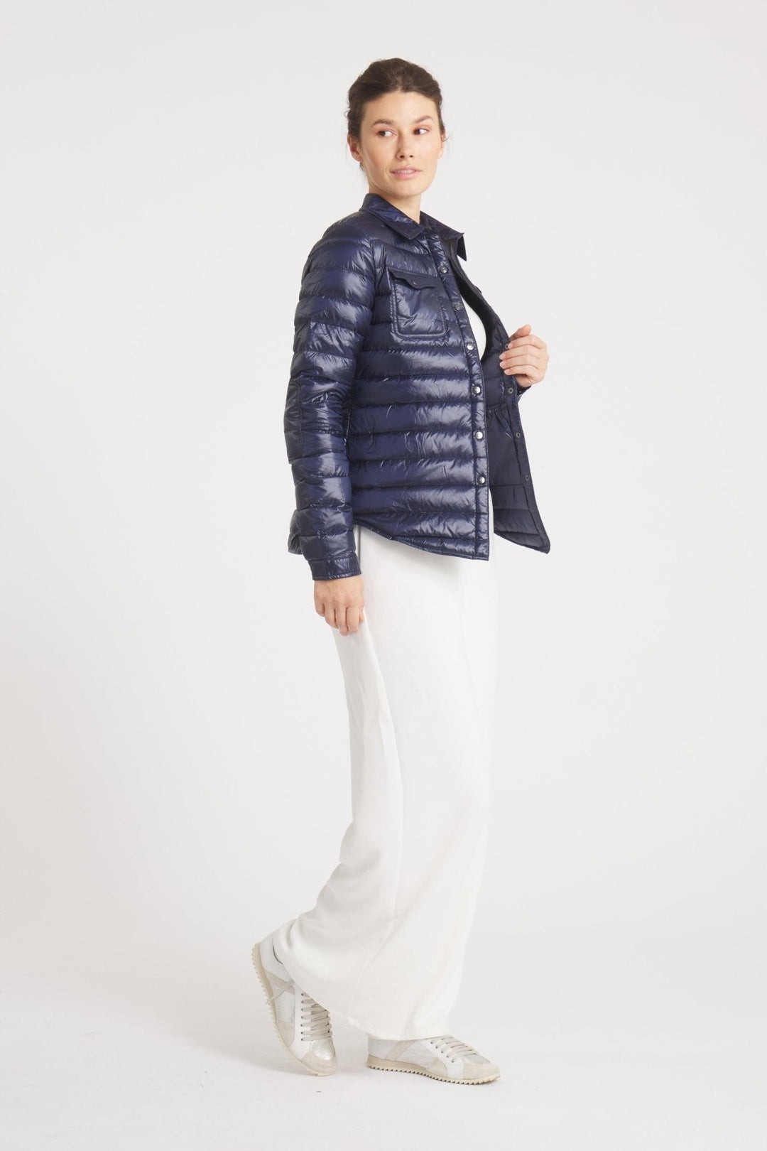 The Harrow Royale | Down Shirt | Ink Navy - Cotes of London